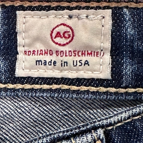 AG Adriano Goldschmied Stilt Crop Jeans Distressed Cigarette Cropped Y2K Size 29 - Picture 7 of 13